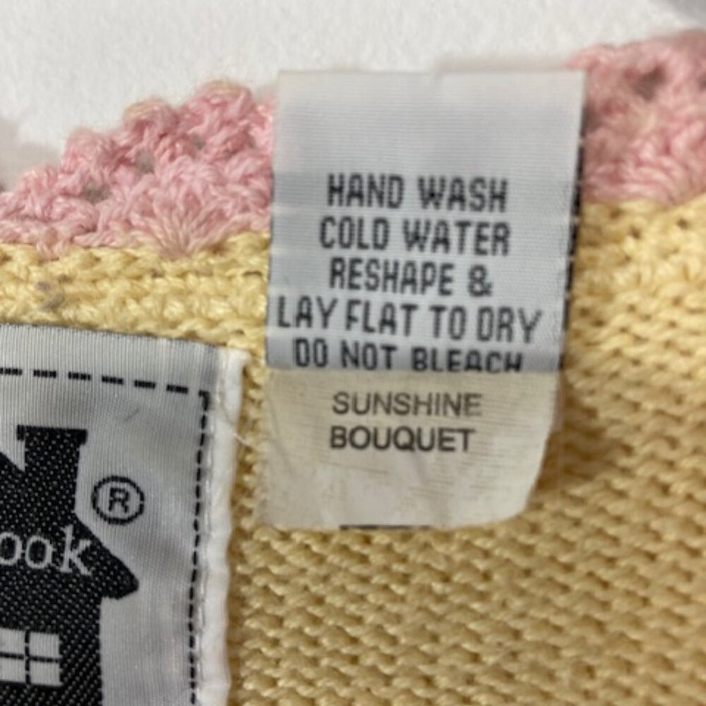 Storybook Knits “Sunshine Bouquet” Vintage Sweater, Size L - Picture 8 of 8
